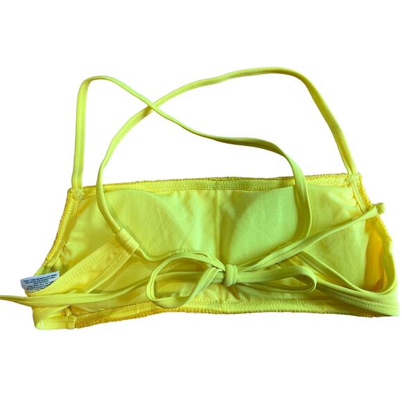 Wild Fable Women's Yellow and Pink Crochet Bralette Bikini Top - Size XS - NWT - Picture 7 of 9